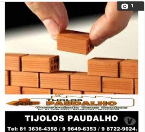 TIJOLOS PARA JABOATÃO DOS GUARARAPES PE